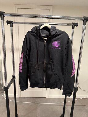 Shadow Hill No Responsibilities Black Zip Up Hoodie XS